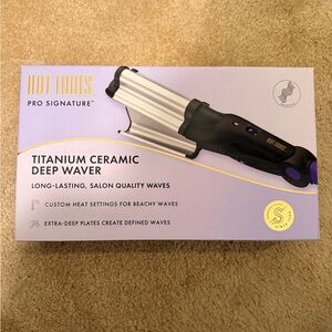 Hot Tools Pro Signature Titanium Ceramic Deep Waver - Black